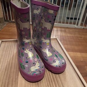 Purple Unicorn Rain Boots